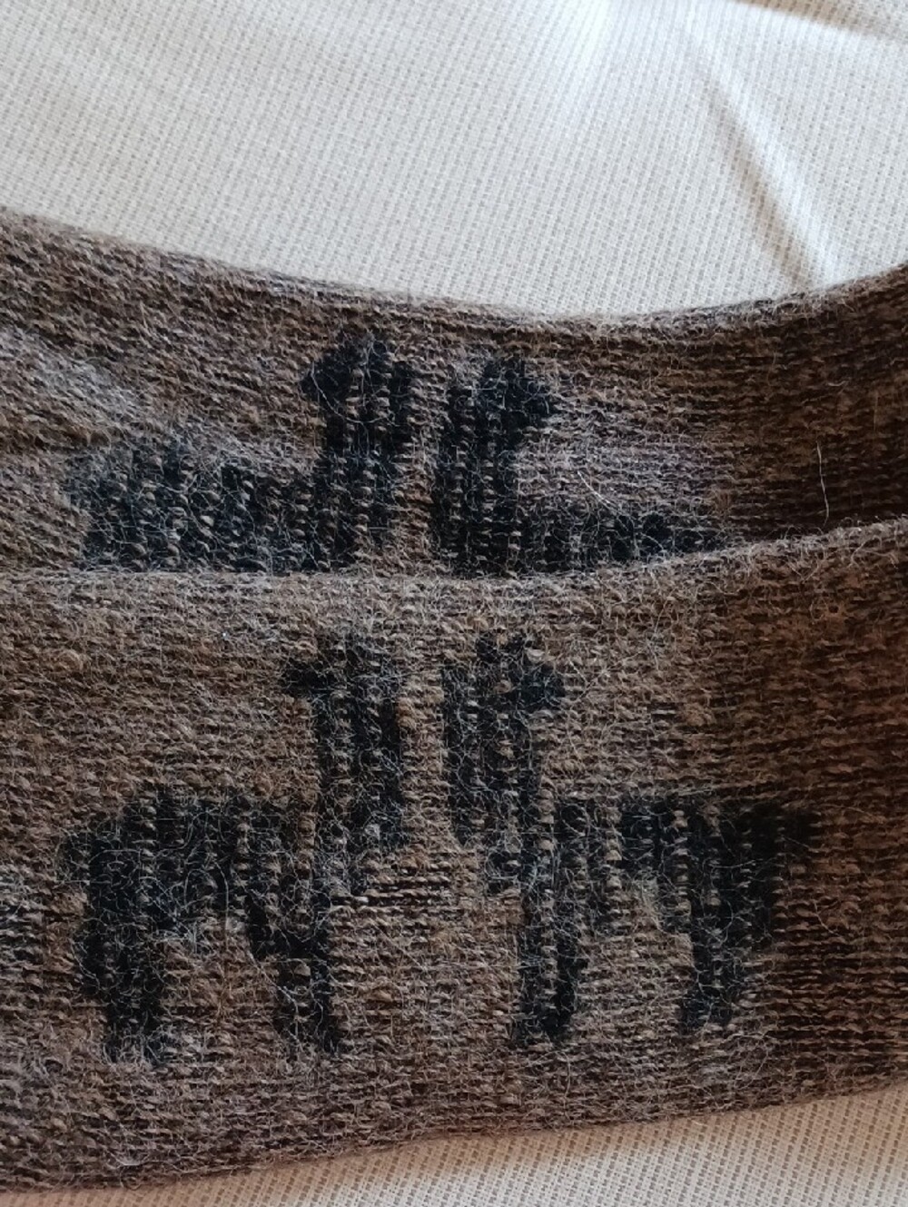 Alpacas of Montana ~ Alpaca Boot Socks – Brown & Black - Picture 5 of 8